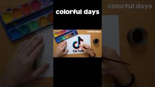 TikTok logo painting
