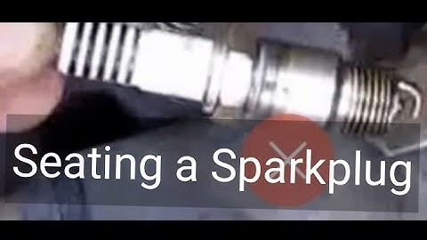 Seating a Spark Plug So Threads Won