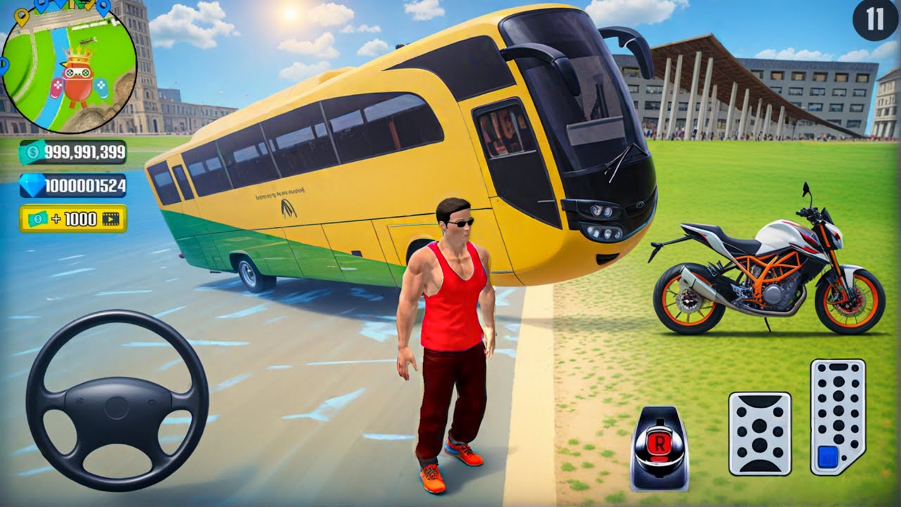 Public Transport Bus & Bike Driving in Open World Game 2026 - Android Gameplay