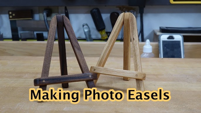 make a small PICTURE STAND DISPLAY EASEL 