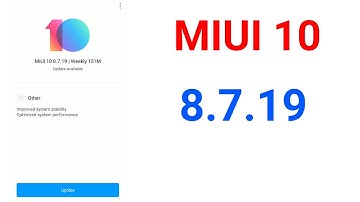 Miui 10 8.7.19 global beta update for all xiaomi devices