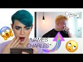 PARRUCCHIERE REAGISCE ALLA DECOLORAZIONE DI JAMES CHARLES || NIKOOOLASH