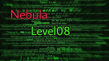 Nebula ! level08 - Analyze Pcap Files in Wireshark  // walk-through