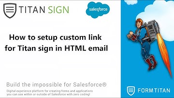 How to setup custom link for Titan sign in HTML email