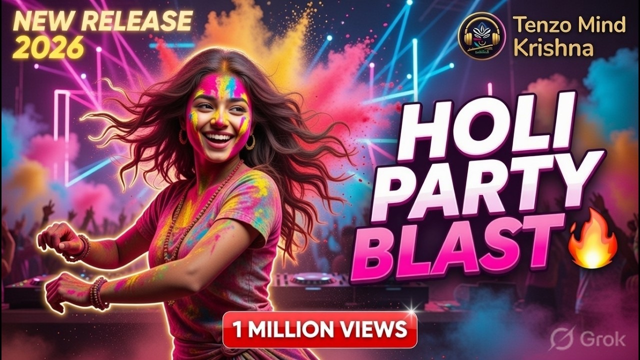 HOLI DJ BLAST 2026 🔥India’s Craziest Color Party😍 DJ Rap Color Explosion | Don’t Miss This! #viral