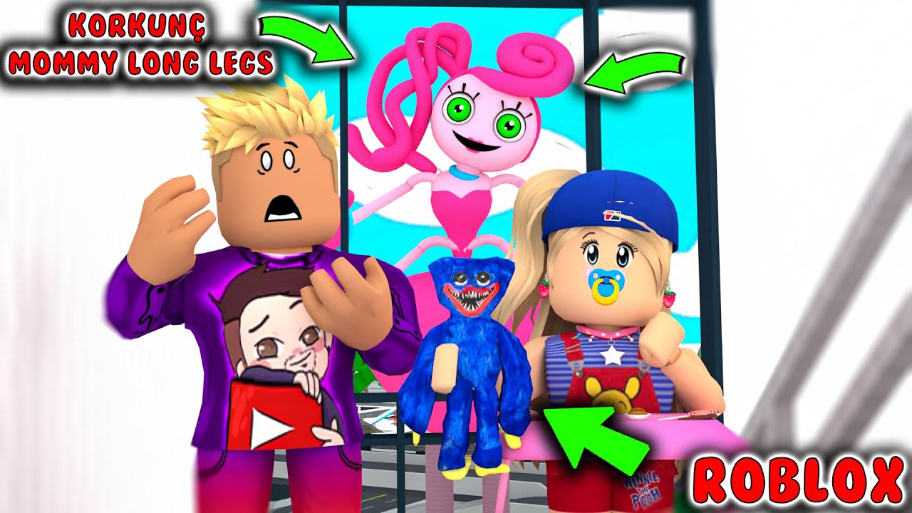 😱 KORKUNÇ MOMMY LONG LEGS ,OYUNCAK HUGGY WUGGY'İ ÖLDÜRMEYE GELDİ ❗😱 | ROBLOX BROOKHAVEN RP ! 🏡