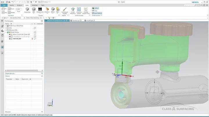 Siemens NX: Sketch Visualization