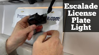 2015 - 2020 Cadillac Escalade License Plate Light - How To Remove Replace Change Bulb Replacement