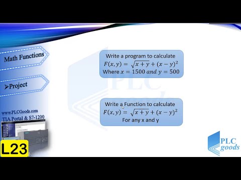 Math functions, SQR, SQRT, EXP, exercise in Siemens TIA Portal S7-1200 V16 (part 2/2)