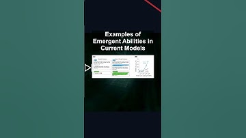 Examples of Emergent Abilities in Current Models #ai #artificialintelligence #machinelearning