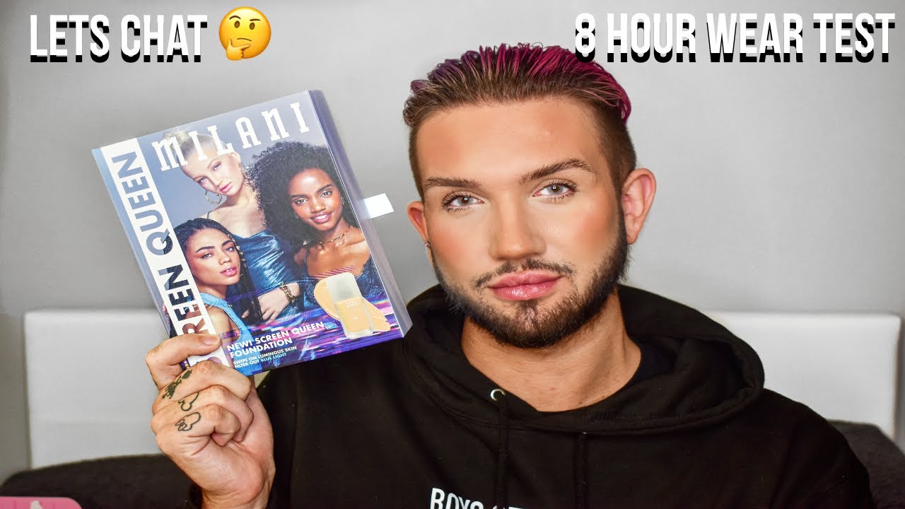 Chit Chat & Foundation Review/8 Hour Wear Test | Milani Screen Queen | JoshuaRiece