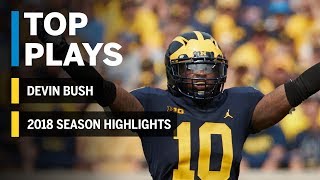 Season Highlights: Devin Bush Declares for 2019 NFL Draft | Michigan | Big Ten Football