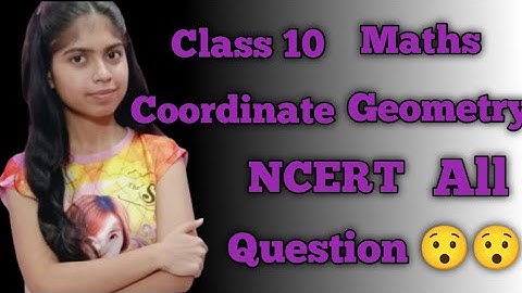 Class 10 Chapter 7 Coordination Geometry Exercise 7.3 Part2