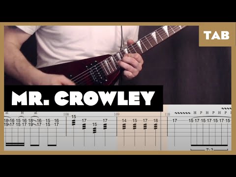 Mr. Crowley Ozzy Osbourne Cover | Guitar Tab | Lesson | Tutorial