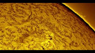 Coronal Mass Ejection (CME) from plasma filament, March 11 Solar astronomy, storms on the sun.