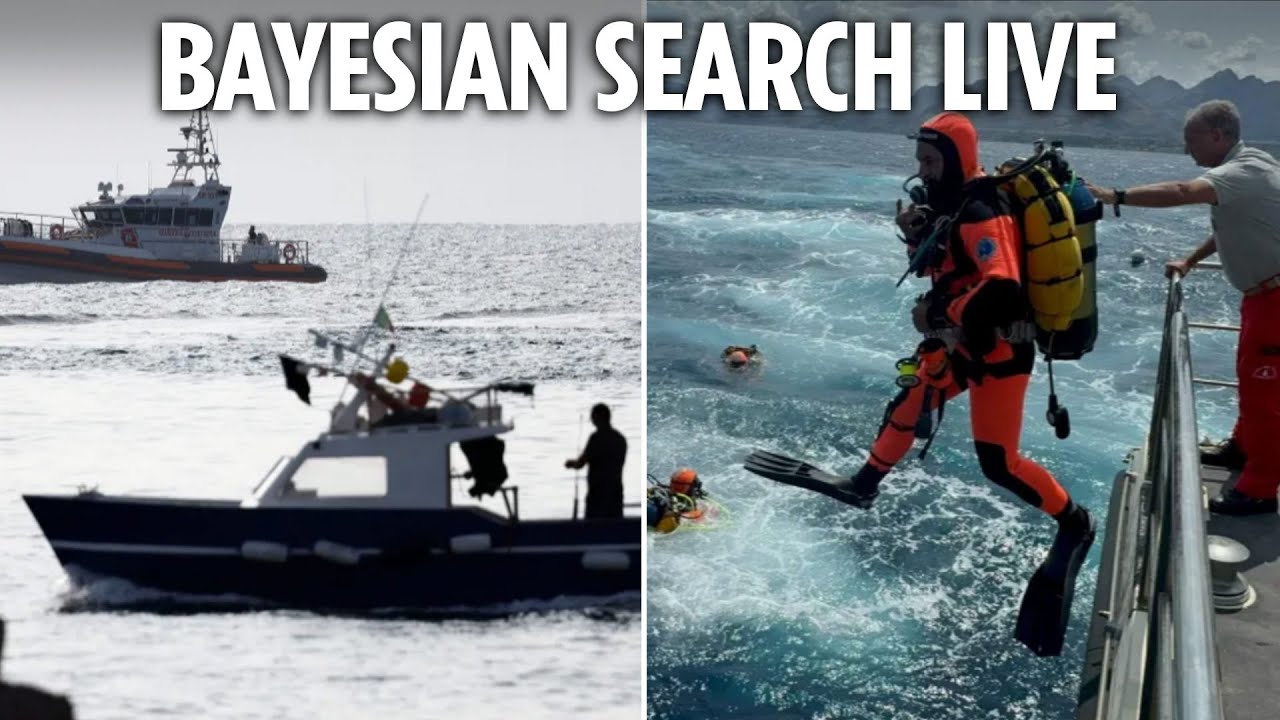 Search and rescue operations ongoing following sinking of Bayesian superyacht near Sicily