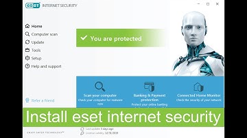 Eset Internet security Installation.