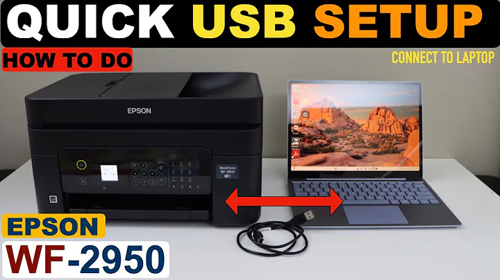 Epson WorkForce WF-2950 Quick USB Setup With Windows Laptop/ PC.