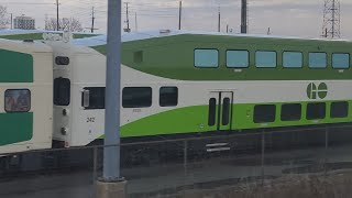 (Repainted Cab Car 242) GO Transit Willowbrook Yard (01/09/26)