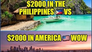 $2000 budget in the Philippines 🇵🇭 VS America 🇺🇸 (feast or famine)