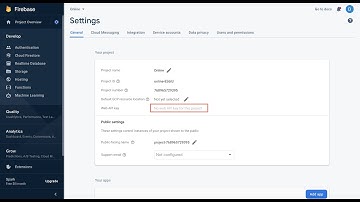 No web API key for this project on firebase Solution|| Mit, Kodular, Thunkable, android studio