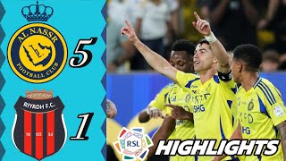 Ronaldo 2 Gol 🔥 Semua Gol Lengkap AL NASSR VS AL RIYADH FC (5-1) RSL Liga Saudi 2025 (21/9/2025)
