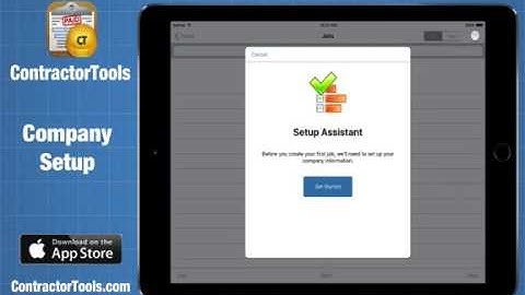 ContractorTools - Company Setup