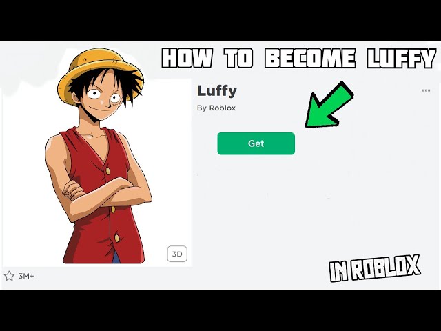 HOW TO MAKE FREE LUFFY IN ROBLOX! (one piece) 