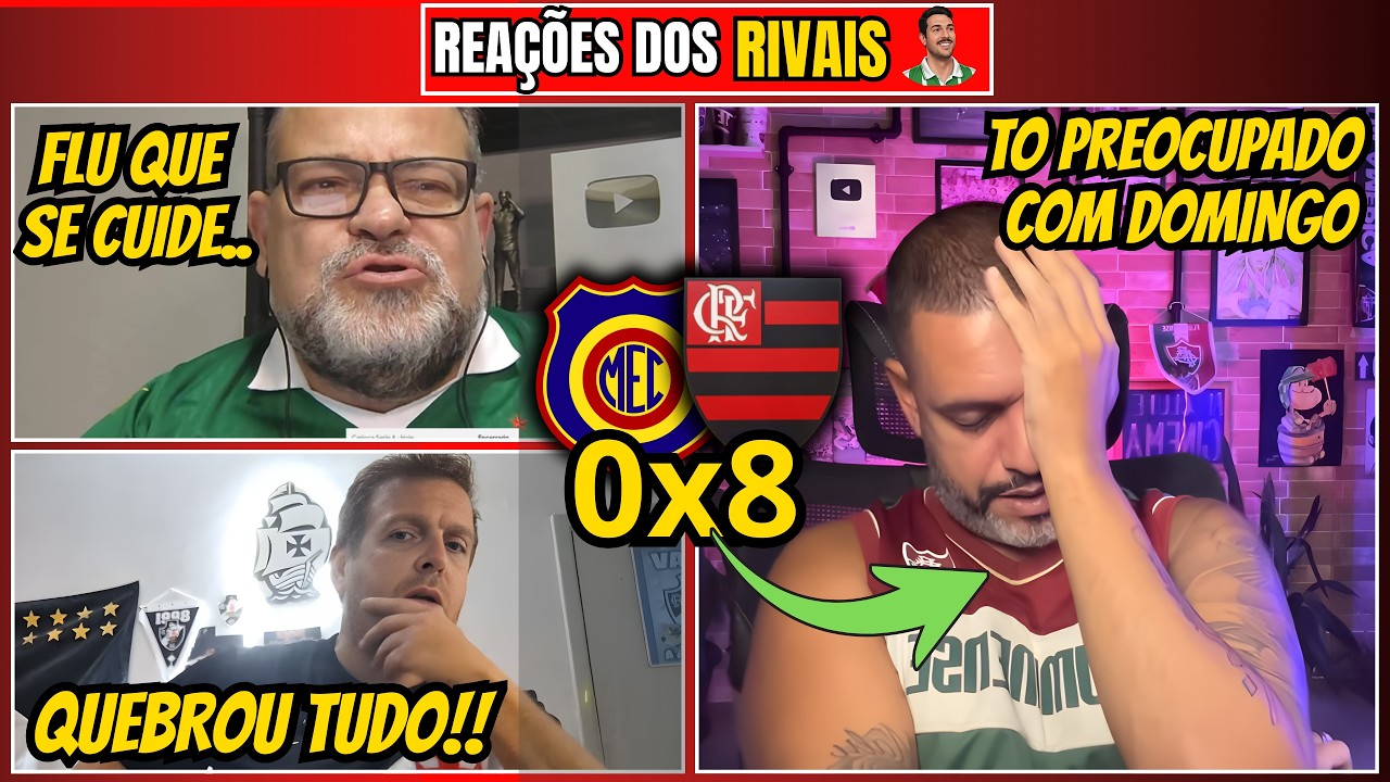 REACT RIVAIS EM DESESPERO COM GOLEADA HISTÓRICA – REACT FLAMENGO 8x0 MADUREIRA, TORCIDA NÃO ACREDITA