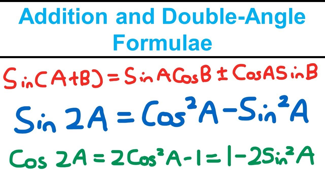 Addition And Double Angle Formulae Trigonometry And Modelling Year 2 Addition And Double Angle Formulae Trigonometry And Modelling Year 2