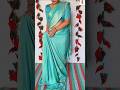 🦋latest beautiful saree draping tutorial/use only one safety🧷pin/perfect side hip pleats#sari#drape