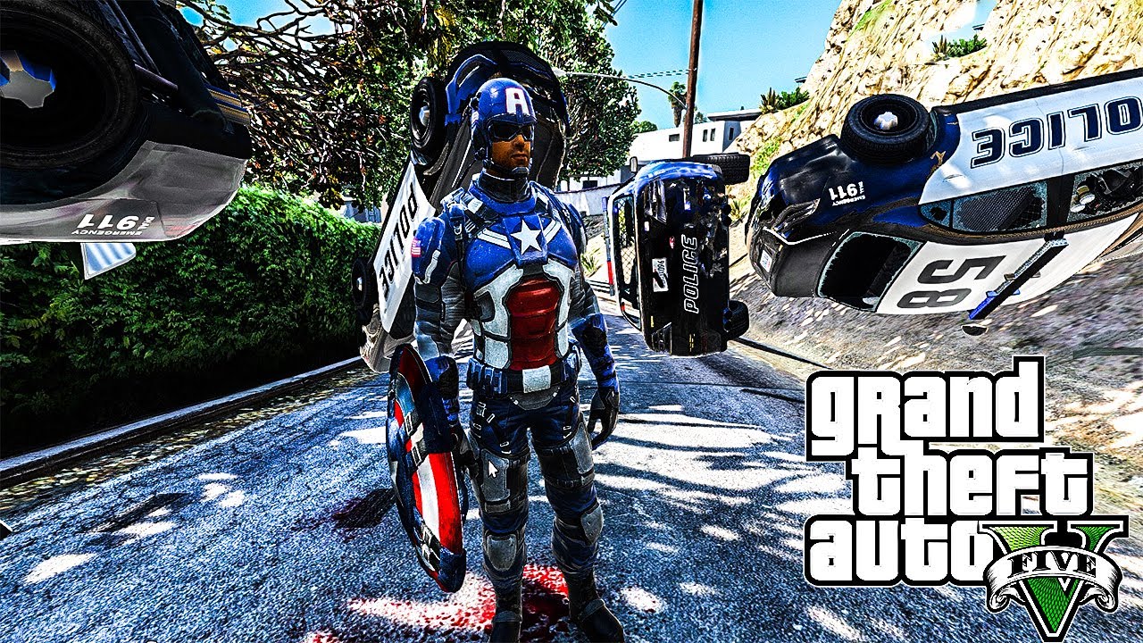 CAPTAIN AMERICA MOD - GTA V