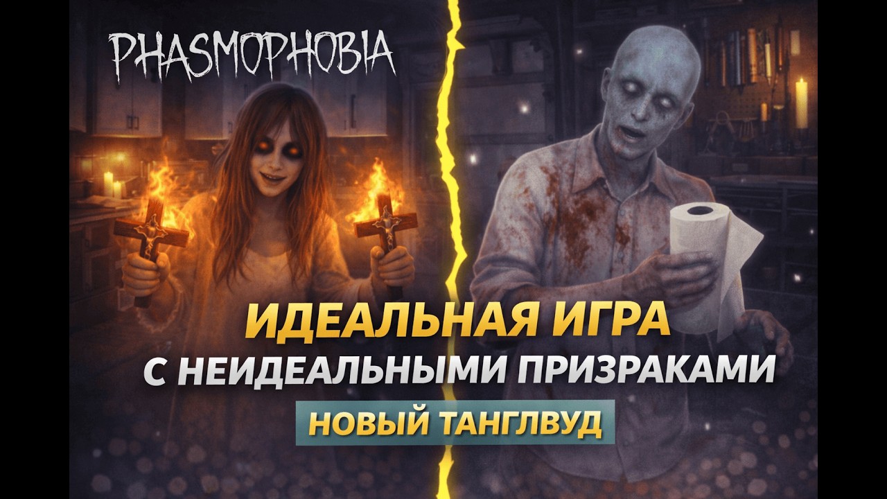 Новый Танглвуд в Phasmophobia | Странный Полтергейст и игра без улик