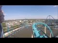 Kraken Roller Coaster On-Ride SeaWorld Orlando Front Row FULL HD Go Pro April 2016