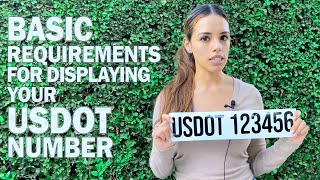 USDOT Number Decal Sticker Basic Requirements | Regulations for Displaying Your US DOT Number