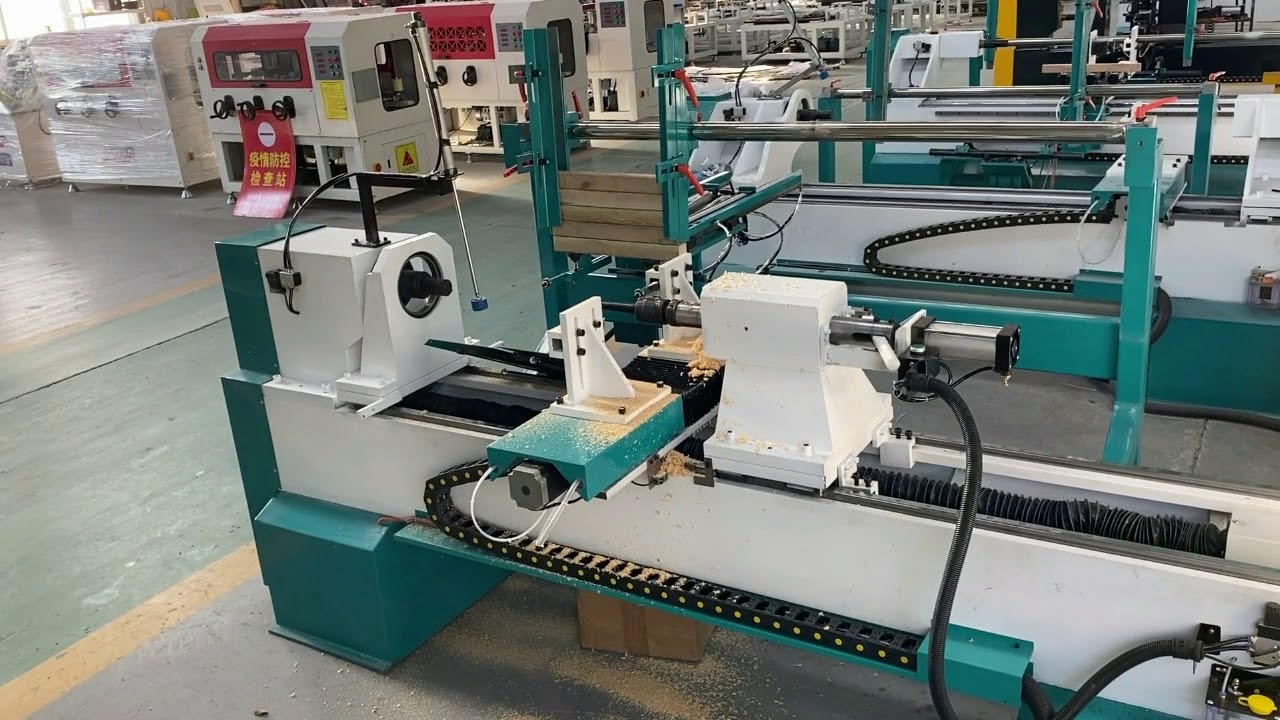 STYLECNC double blade cnc automatic loading wood lathe 