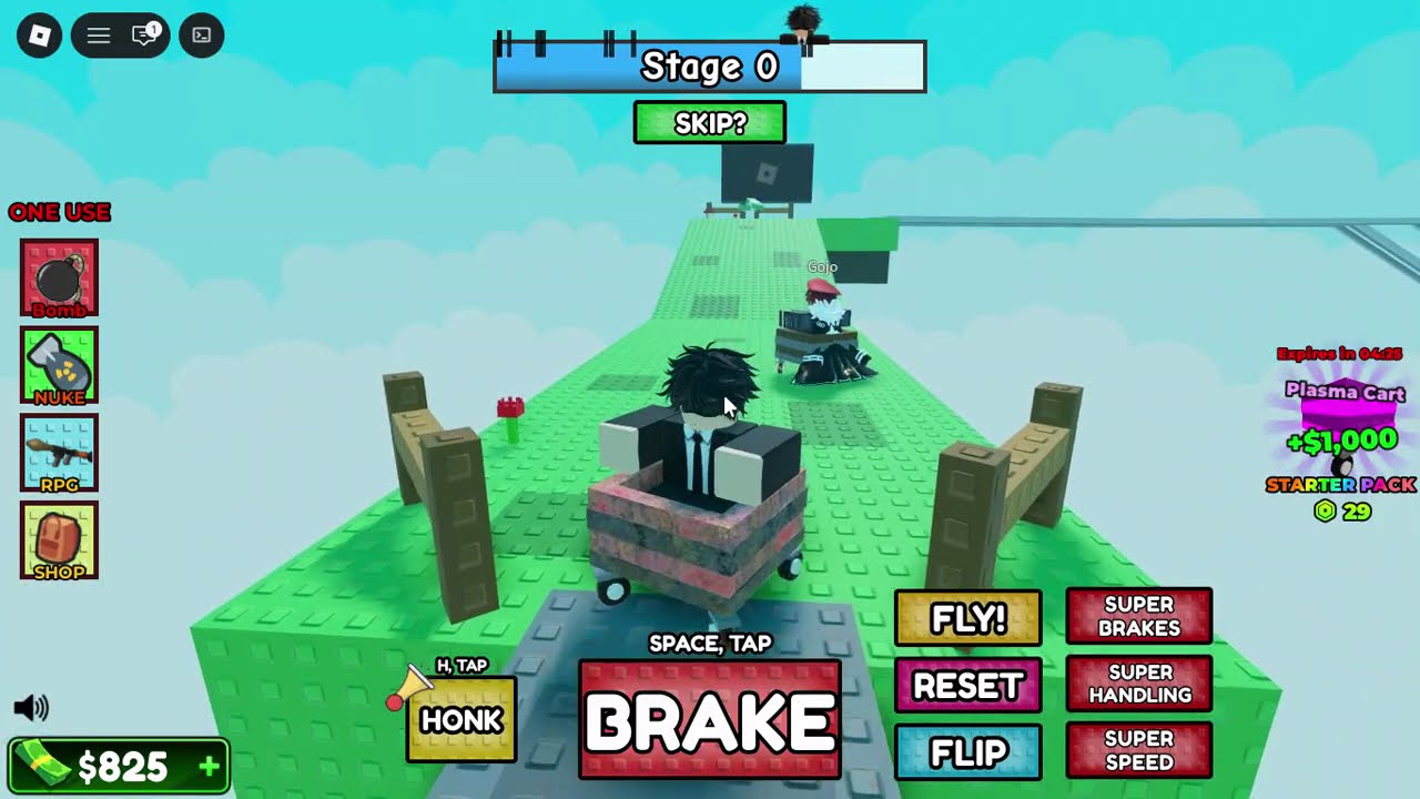 I Play Roll in a Cart on Roblox