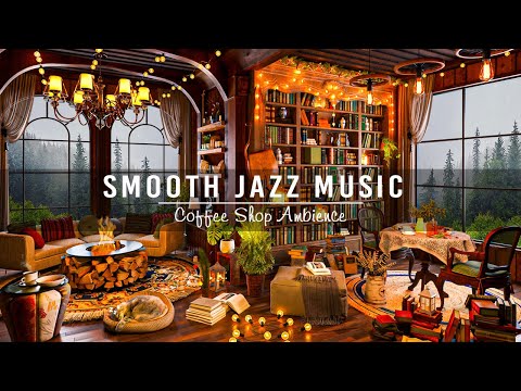Smooth Jazz Music for Study,Work,Focus☕Relaxing Jazz Instrumental Music at Cozy Coffee Shop Ambience