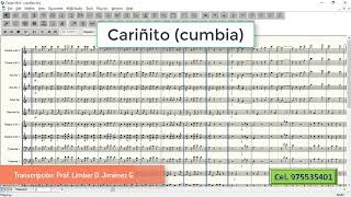 Video thumbnail of "Cariñito - Cumbia (Música/Partituras/Banda/arreglo musical)"