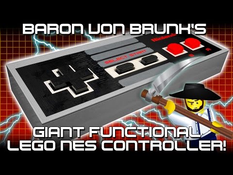 Baron von Brunk&#039;s Giant Functional LEGO NES Controller