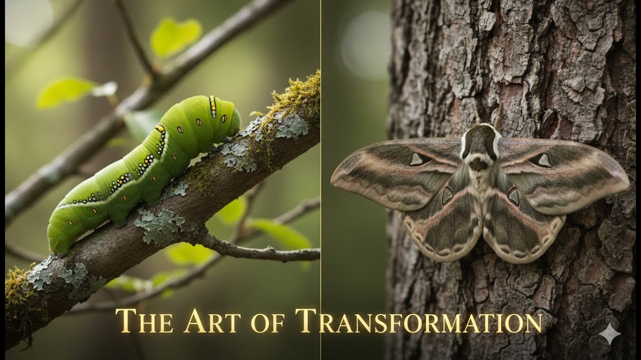 Moth metamorphosis & camouflage  | Explore the World of Animals |THE WORLD OF INSECTS