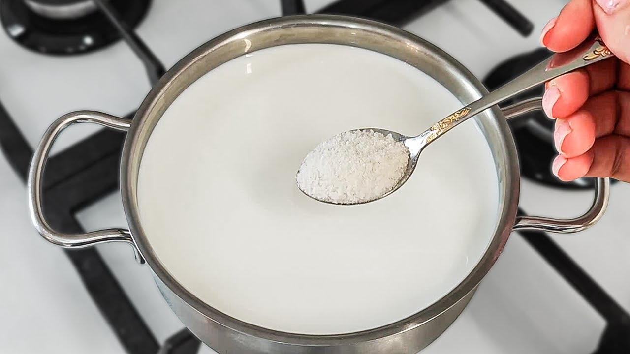 Einfach das Salz in die kochende Milch geben! Sie werden erstaunt sein