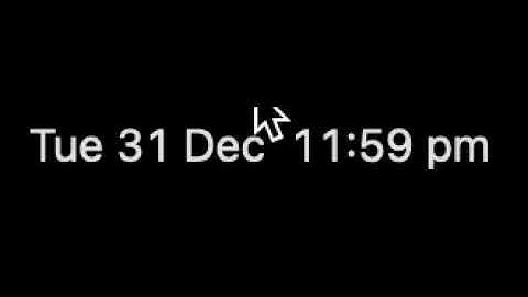The Exact Time It Went From The Year 2024 - 2025 (AEDT)