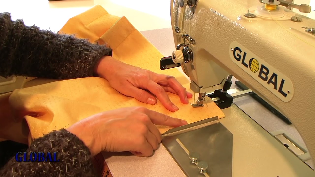 global 3200hfd 2000 curtain hook attaching machine - YouTube