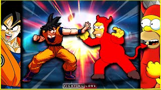 🔴The CRAZIEST BATTLE You'll Ever See! (Goku VS Evil Homer)