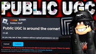 PUBLIC UGC IS HERE!? (ROBLOX)