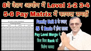 8th CPC Pay Matrix में होगा उछाल, 5 Family Unit का लाभ, Pay Level L1-2 L3-4 L5-6 Merge किसको फायदा