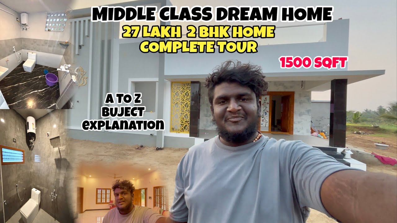 💥😍Home Full Budget Tour - A To Z Budget Explanation🔥 || Middle Class Dream Home || 1500 Sqft Home