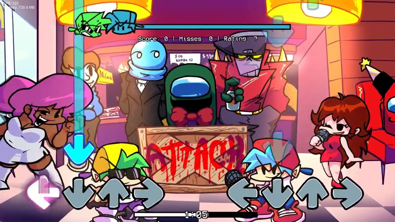 Monotone Attack cover (B3 Attack) but BF and GF sing against their B3 parts(playable)