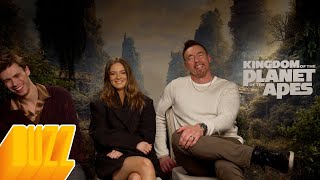 Freya Allan, Owen Teague, and Kevin Durand | Kingdom of the Planet of the Apes Interview